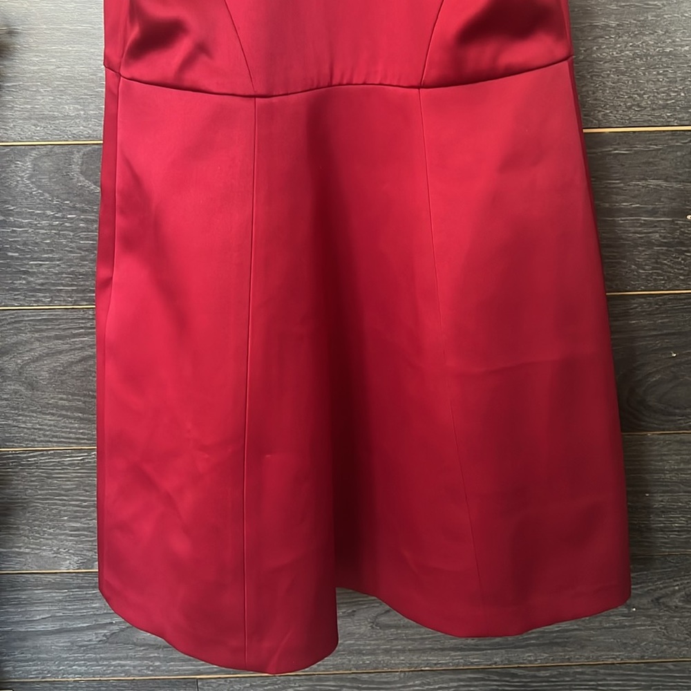 Express V Neck Satin Mini Cocktail Dress Sz 2 - Picture 7 of 9